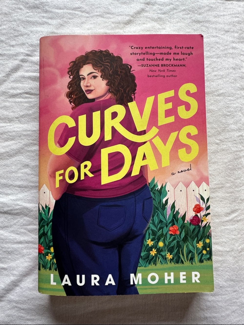 Curves for Days by Laura Moher - Bright Pink & Yellow Cover